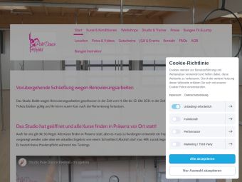 Screenshot von https://www.poledancekrefeld.de/