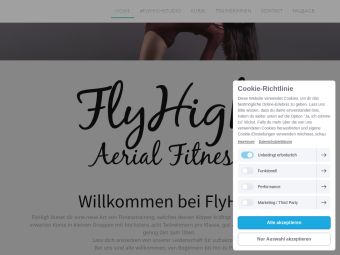 Screenshot von https://www.flyhighstudio.de/