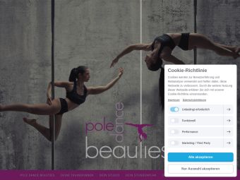 Screenshot von https://www.poledancebeauties.de/