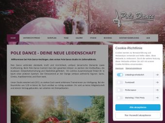 Screenshot von https://www.poledance-hechingen.de/