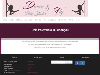 Screenshot von https://www.dance-fly-pole.de/