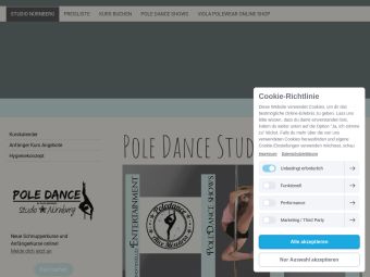 Screenshot von https://www.poledance-shows.de/