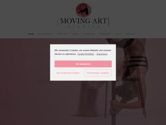 Screenshot von https://www.movingartstudios.com/