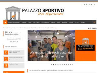 Screenshot von http://www.palazzo-sportivo.de/start.html