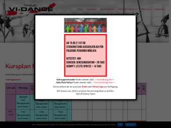 Screenshot von https://vi-dance.de/index.php/kursplan-muenster/