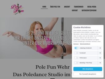 Screenshot von https://www.pole-fun-wehr.de/