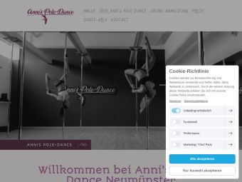 Screenshot von https://www.annis-poledance.de/