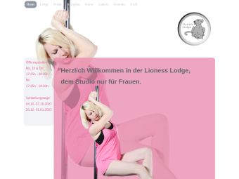 Screenshot von https://www.lionesslodge.de