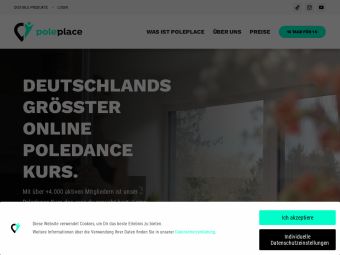 Screenshot von https://poleplace.com