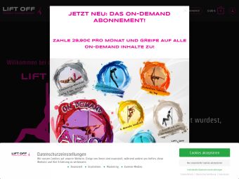 Screenshot von https://www.liftoff-poledance.de/