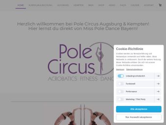 Screenshot von https://www.polecircus.de/