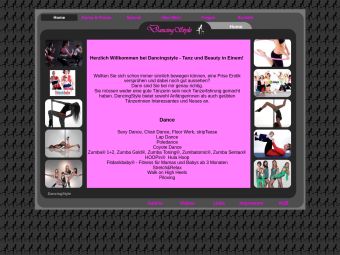 Screenshot von http://www.dancingstyle.de