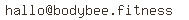 E-Mail-Adresse der Gemeinde bodybee.fitness